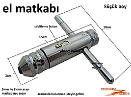 EL MATKABI MANUEL DELME MATKAP KÜÇÜK BOY 3-8 HOBİ MATKAP