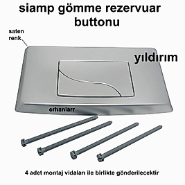 SİAMP TEMA GÖMME REZERVUAR BUTONU SATEN RENK REZERVUAR İÇ TAKIM DÜĞMESİ