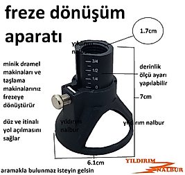 MİNİ HOBİ TAŞLAMA DRAMEL FREZEYE DÖNÜŞTÜRÜCÜ AHŞAP YOL AÇMA APARATI ÇEVİRİCİ