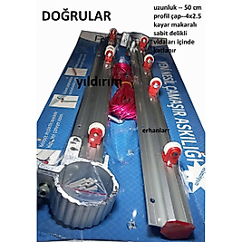 KÜPEŞTE ÇAMAŞIRLIK ALÜMİNYUM MAKARALI KATLANIR SABİT DELİK