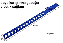 BOYA KARIŞTIRMA ÇUBUĞU BOYA KARIŞTIRICI PLASTİK SOPA