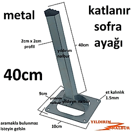 SOFRA AYAĞI 40 CM METAL MASA AYAĞI KATLANIR ÇOK UZUN BOY SAĞLAM