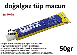 DOĞALGAZ MACUNU TÜP 50GR GAZ MACUNU GAZ İLACI