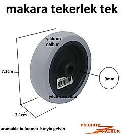 MAKARA TEKER 75LİK ORTA BOY LASTİK SEHPA TEZGAH TEKERLEK YETMİŞLİK