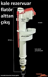 KALE REZERVUAR İÇ TAKIM FLATÖRÜ ALTTAN 3/8 TAKIM ŞAMANDIRA FLATÖR