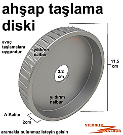 AĞAÇ TÖRPÜSÜ 11CM DİSK TİPİ AHŞAP TAŞLAMA DİSK TÖRPÜ KAFA AVUÇ TAŞLAMA