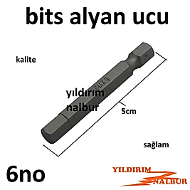 BİTS UÇ 6 NO ALYAN MATKAP UCU ALYAN ŞARJLI MATKAP ALYAN
