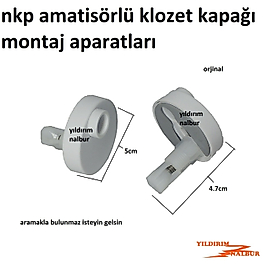 NKP AMATİSÖRLÜ KLOZET KAPAK MONTAJ APARATI KLOZET KAPAĞI NKP