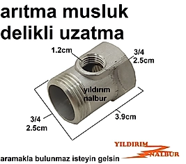 ARITMA UZATMASI DELİKLİ 3/4 BÜYÜK EBAT ÇOĞALTICI 4CM DELİKLİ