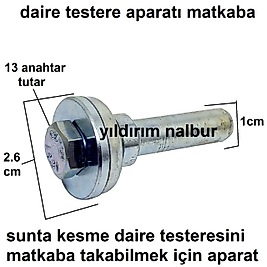 DAİRE TESTERE APARATI MATKABA TESTERE TAKMA APARATI KALİTE