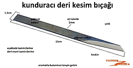 KUNDURACI DERİ BIÇAĞI AYAKKABICI TAMİR BIÇAĞI FALÇATA