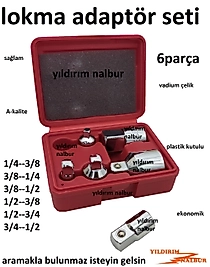 LOKMA KOLU DÜŞÜRÜCÜ SET 6 PARÇA KUTULU EKONOMİK CIRCIR LOKMA ARA ADAPTÖR