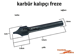KARBÜR KALIPÇI FREZE PİRAMİT KAFA KALIPÇI TORNA UCU TAŞLAMA