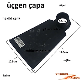 BAHÇE ÇAPASI ÜÇGEN ÇAPA ÇELİK TOPRAK KAZMA TARLA ÇAPASI