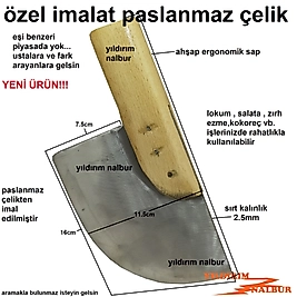 ÖZEL KOKOREÇ BIÇAĞI PASLANMAZ ÇELİK BÖREK ÇOK AMAÇLI SALATA ZIRH EZME BIÇAK LOKUM KESME BIÇAĞI