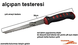 ALÇIPAN EL TESTERESİ İNCE DİŞ HOBİ TESTERE İNCE İŞLER