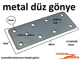 METAL DÜZ GÖNYE 40X100 MASA GÖNYESİ GENİŞ TİP 10DELİKLİ BÜYÜK BOY DÜZ METAL GÖNYE