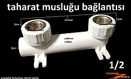 20MM PPRC PLASTİK ÇİFTLİ TAHARAT MUSLUĞU BAĞLANTI TESPİT APARATI