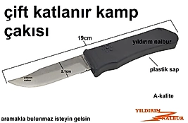 ÇİFT KATLANIR KAMP ÇAKISI METAL HOBİ ÇAKI ANAHTARLIK ÇAKISI BIÇAK