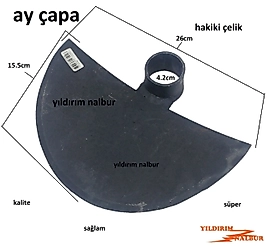 BAHÇE ÇAPASI AY ÇAPA KARIK AÇMA BEL ÇAPA ÇELİK TOPRAK KAZMA TARLA ÇAPASI