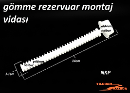 NKP STRAFOR VİDASI NKP GÖMME REZERVUAR BAĞLANTI VİDASI