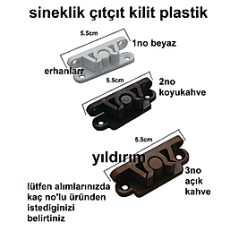 SİNEKLİK PLASTİK ÇITÇIT SİNEKLİK KİLİT 3 RENK
