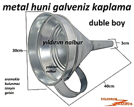 GALVENİZ METAL HUNİ 50CM BÜYÜK BOY KOCAMAN TAMİRCİ HUNİSİ BOŞALTMA