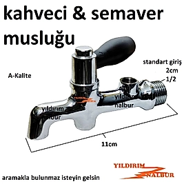 KAHVECİ SEMAVER MUSLUĞU 1/2 DERECE GİRİŞLİ SEMAVER ÇAY MUSLUK KAZAN MUSLUK