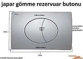 JAPAR GÖMME REZERVUAR BUTONU DÜĞMESİ ORJİNAL YUVARLAK MODEL
