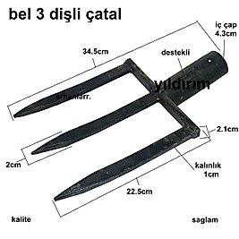 BEL ÇAPA BELLEME BEL KÜREĞİ BAHÇE BELLEME 3DİŞ