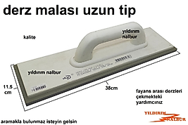 DERZ MALASI UZUN TİP 38 CM USTA MALASI KALİTELİ SAĞLAM