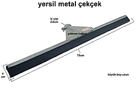 METAL YERSİL YER SİL ÇEKPAS PLASTİK ÇEKÇEK BÜYÜK BOY