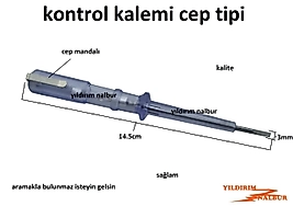 KONTROL KALEMİ KÜÇÜK BOY ELEKTİRİK KALEMİ ŞEFFAF