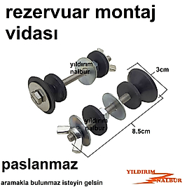 REZERVUAR MONTAJ VİDASI PASLANMAZ ÇELİK KLOZET DEPO BAĞLANTI VİDASI