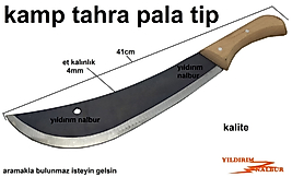 KAMP BIÇAĞI 41 CM TİPİ AVCI BIÇAĞI ÇELİK AHŞAP SAP