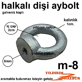 AYBOLT M8 HALKA CİVATA DİŞİ ÇEKME HALKASI MAPA KALDIRMA