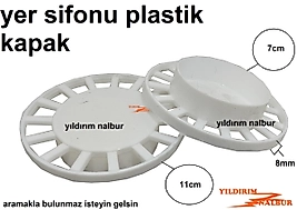 2 ADET YER SİFONU KAPAK 70 MM İÇ TAKIMI BÜYÜK BOY PLASTİK KAPAK YER GİDERİ