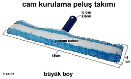 CAM KURULAMA PELUŞ CAM SİLME HAVLU SAPTAK APARAT BÜYÜK BOY