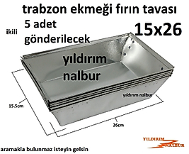 TRABZON EKMEĞİ 15x26 FIRIN TAVASI PUNTALI KÜÇÜK TAŞ FIRIN TAVA