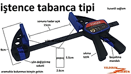 İŞKENCE ALETİ 150 HOBİ İŞKENCE TABANCA TİPİ KUVETLİ SAĞLAM