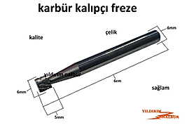 KARBÜR KALIPÇI FREZE KÜT KISA KAFA KALIPÇI TORNA UCU TAŞLAMA