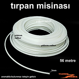 ÇİM BİÇME 3MM ALTI KÖŞELİ BEYAZ 56 METRE ALTIGEN MİSİNASI OT BİÇME MİSİNA TIRPAN