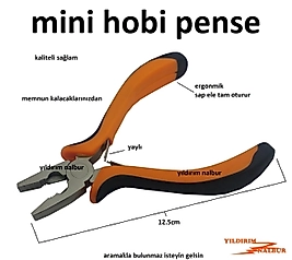 MİNİ PENSE HOBİ PENSE ELEKTRONİKÇİ PENSE MİNİ KARGA BURNU MİNİ KERPETEN