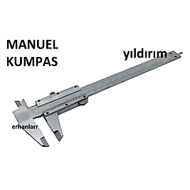 KUMPAS 150 MANUEL ÖLÇÜ ALETİ HASSAS ÖLÇÜ METRE 1.KAL