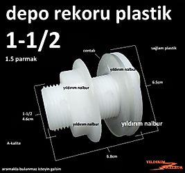 PLASTİK DEPO REKORU 1-1/2 SU DEPOSU REKORU 1.5PARMAK BÜYÜK TİP HORTUM REKORU