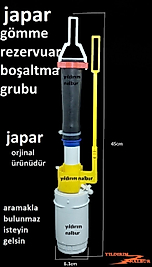 JAPAR GÖMME REZERVUAR ÇUBUKLU İÇ TAKIM JAPAR KALİTE BOŞALTMA GRUBU KLOZET İÇ TAKIM ORJ