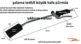 ŞALAMA LPG KISA 75 PÜRMÜZ İZoLASYON DUBLE DUBLE BÜYÜK BOY ŞALAMA KALİTE