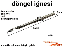 DÖNGEL DİKİŞ İĞNESİ AYAKKABICI KUNDURACI İĞNESİ KANCALI