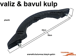 VALİZ ÇEKME KOLU BÜYÜK BOY BAVUL KULP 23CM ÇEKME KENDİNDEN VİDALI SAP