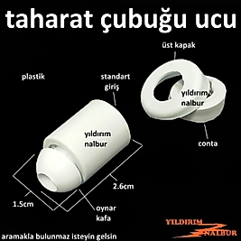 TAHARAT ÇUBUĞU UCU PLASTİK BEYAZ TAHARET BORUSU UCU APARATI KALİTE
